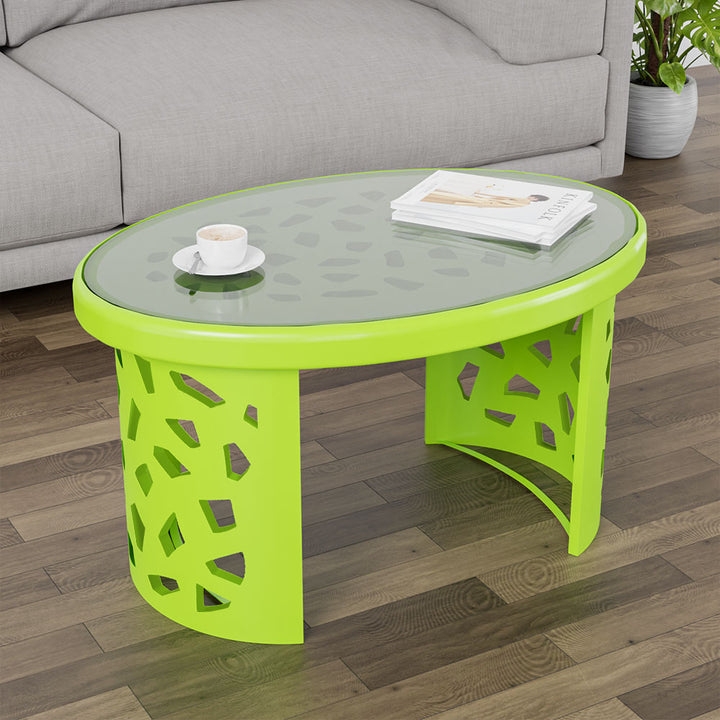 Nilkamal Crystal Plastic Centre Table (Green)