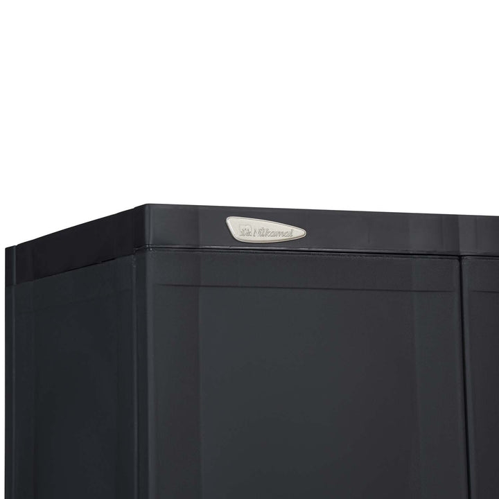Nilkamal Freedom Large (FML) Plastic Storage Cabinet (Charcoal Grey)