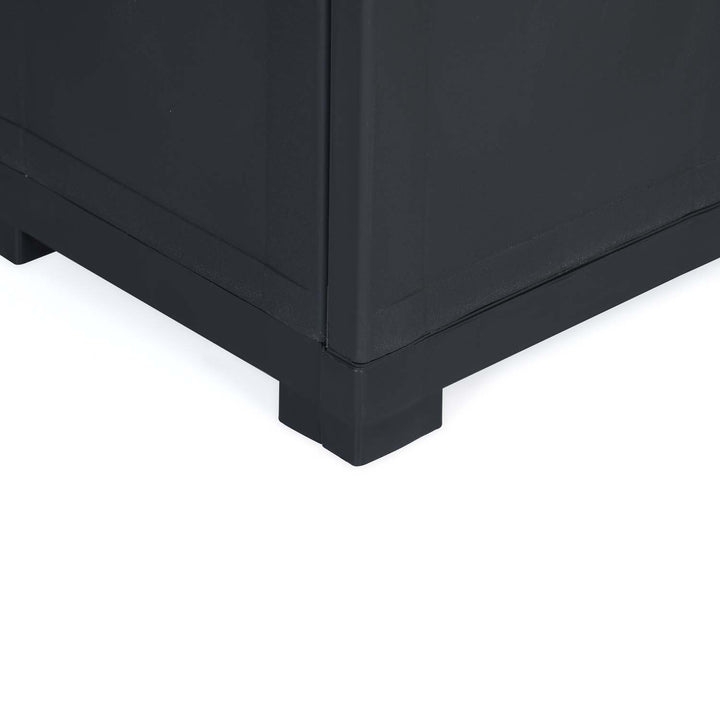 Nilkamal Freedom Large (FML) Plastic Storage Cabinet (Charcoal Grey)