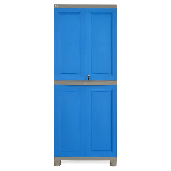 Nilkamal Freedom Big 1 (FB1) Plastic Storage Cabinet (Deep Blue and Grey)